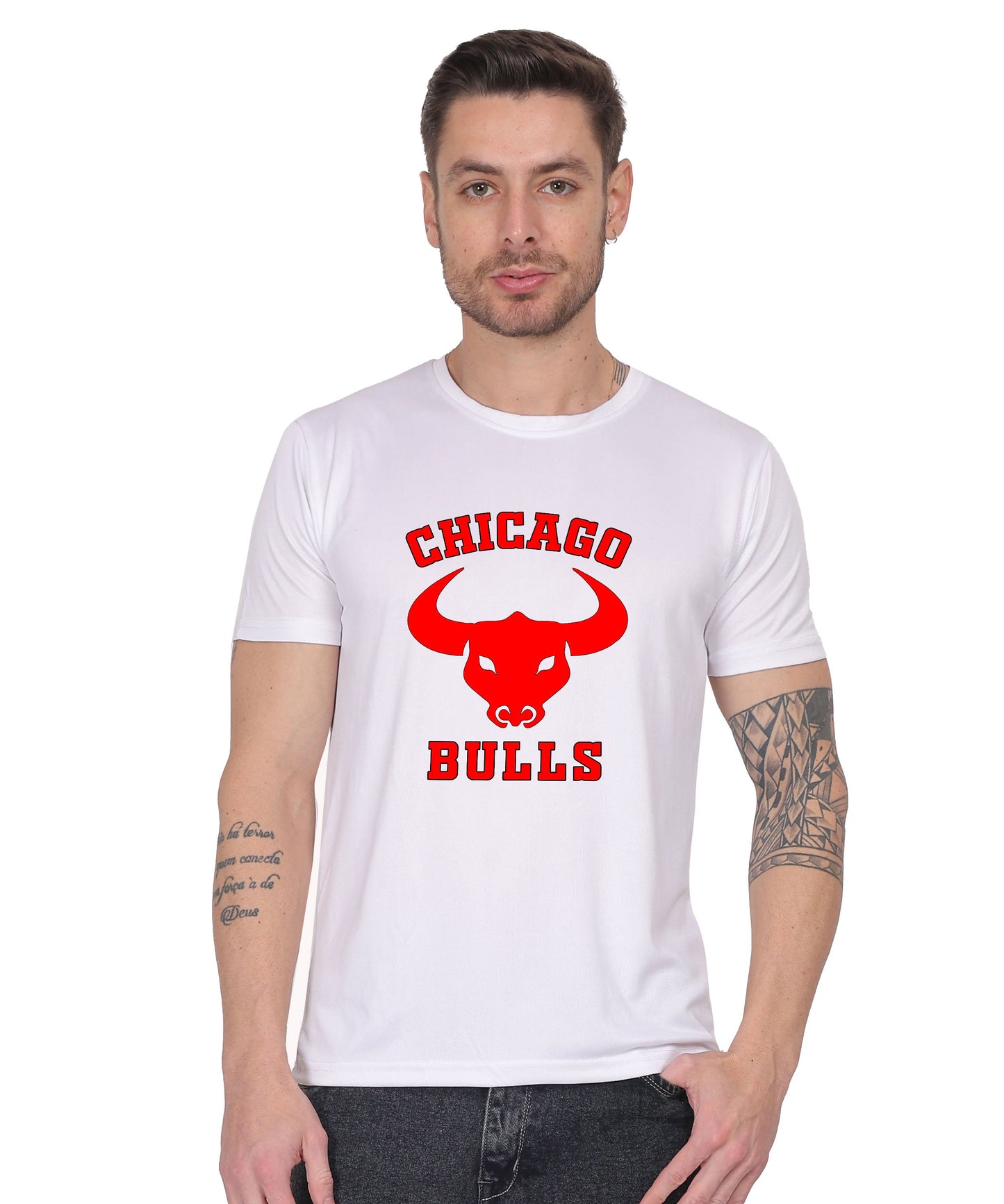 Chicago Bulls NBA Basketball Team Logo T-Shirt, Cotton, Short Sleeve, Regular Fit