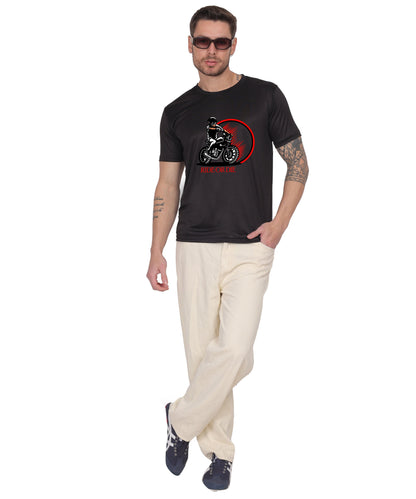 Ride or Die Motorcycle Graphic T-Shirt, Cotton, Short Sleeve, Regular Fit
