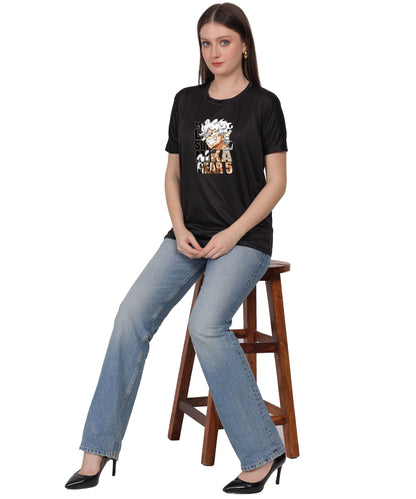 Generic Master of Mischief Graphic T-Shirt, Black Cotton, Short Sleeve, Regular Fit, Crew Neck