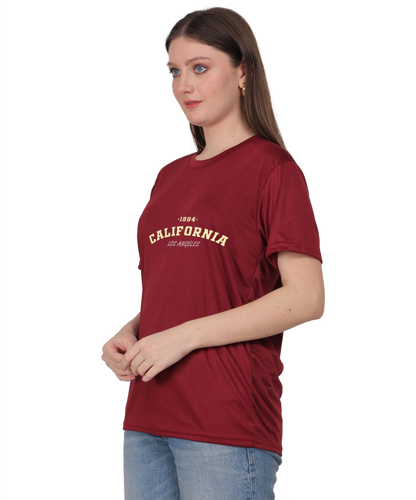 California Los Angeles 1984 Graphic Print T-Shirt, Cotton, Round Neck, Short Sleeve, Regular Fit