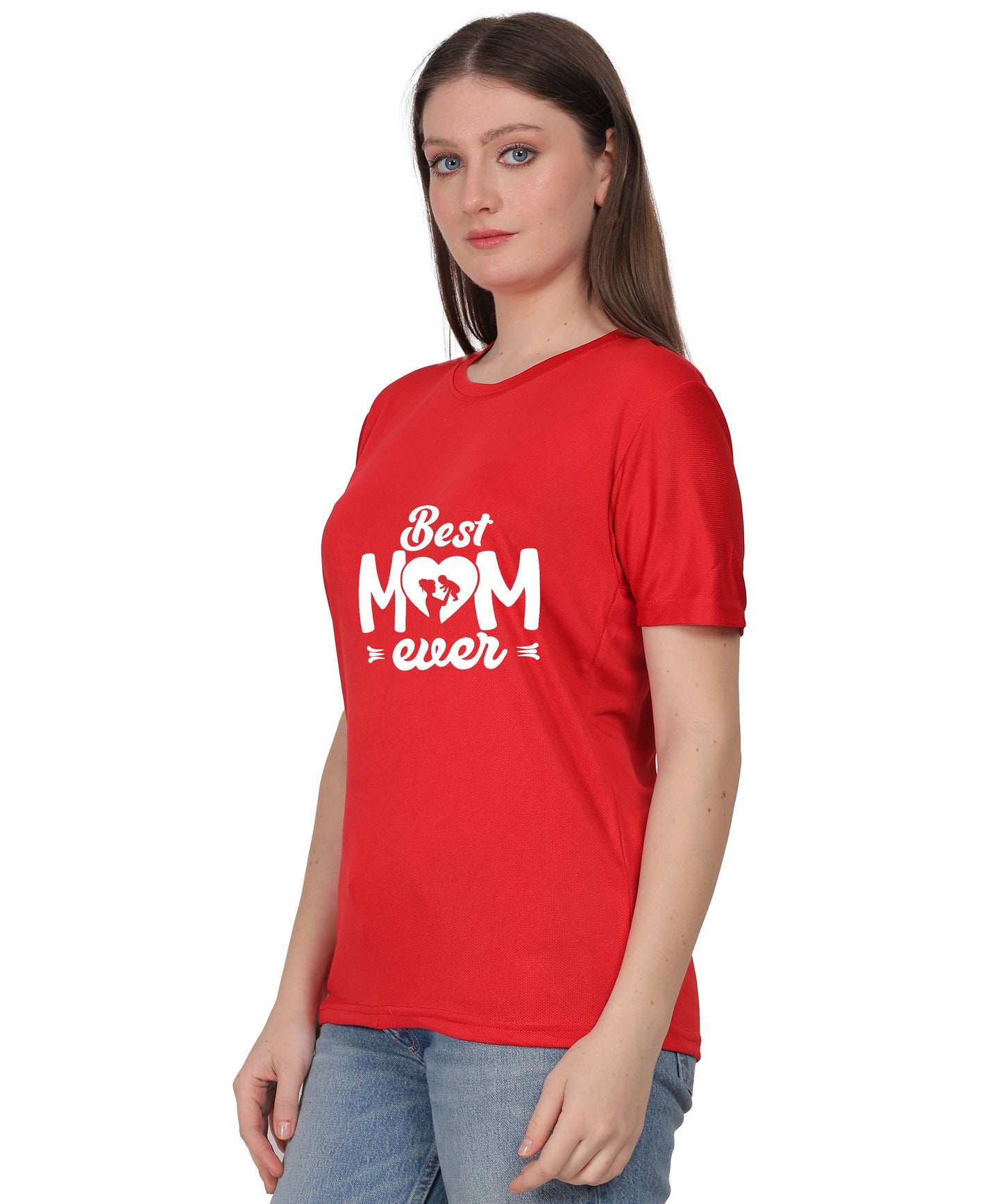 Best Mom Ever Graphic T-Shirt, Black Cotton, Round Neck, Short Sleeve, Regular Fit