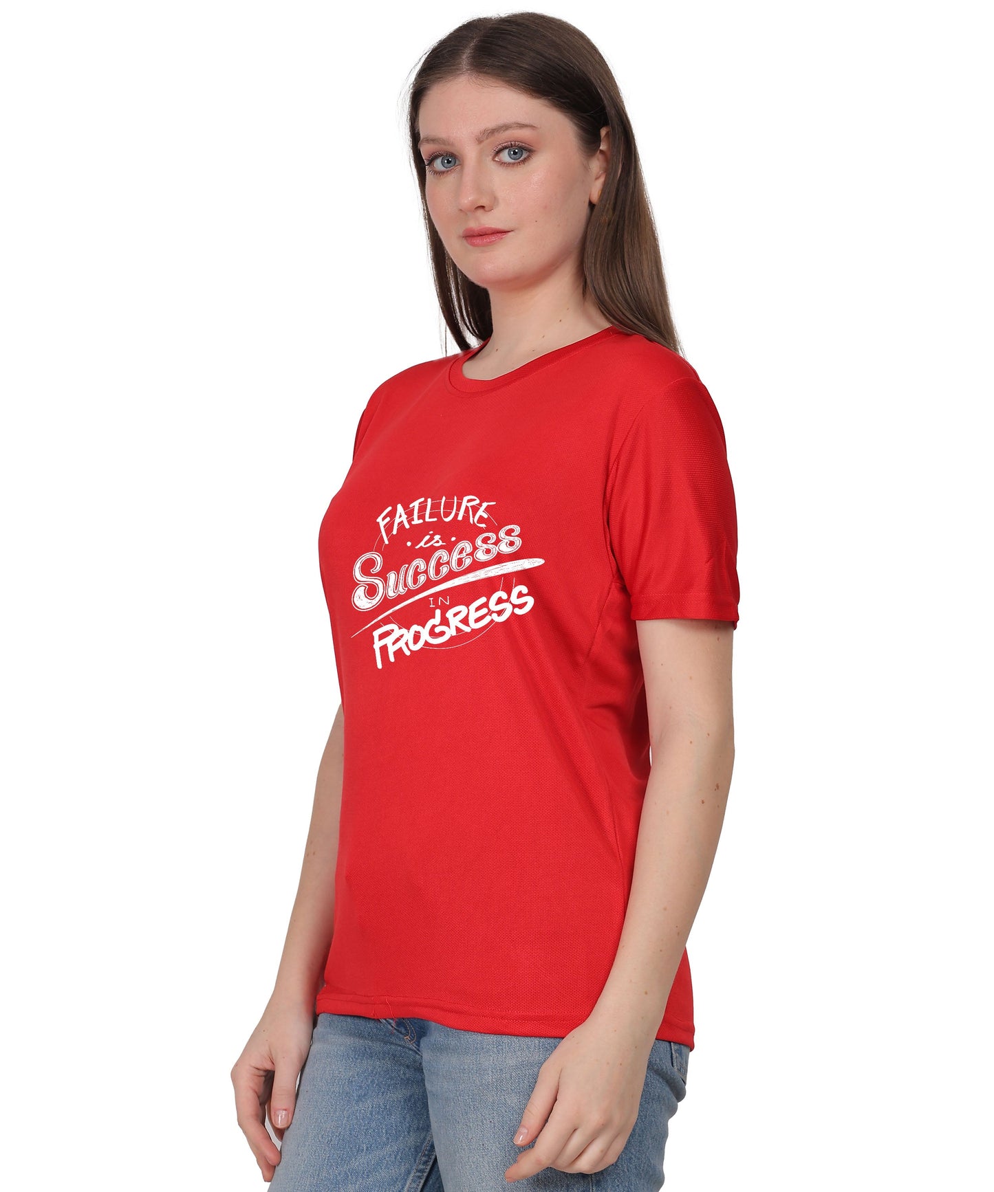 Failure is Success in Progress Graphic T-Shirt, Black Cotton, Round Neck, Short Sleeve