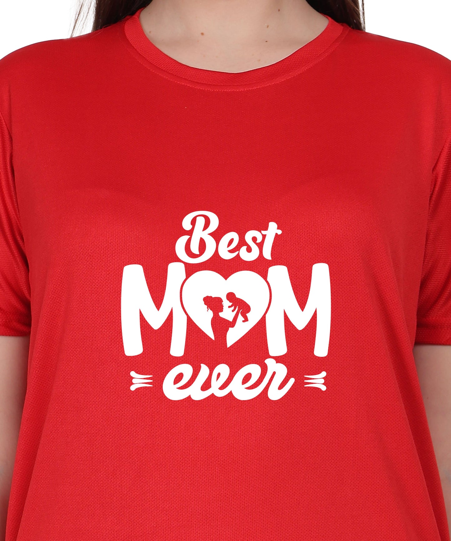 Best Mom Ever Graphic T-Shirt, Black Cotton, Round Neck, Short Sleeve, Regular Fit