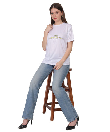 California Los Angeles 1984 Graphic Print T-Shirt, Cotton, Round Neck, Short Sleeve, Regular Fit