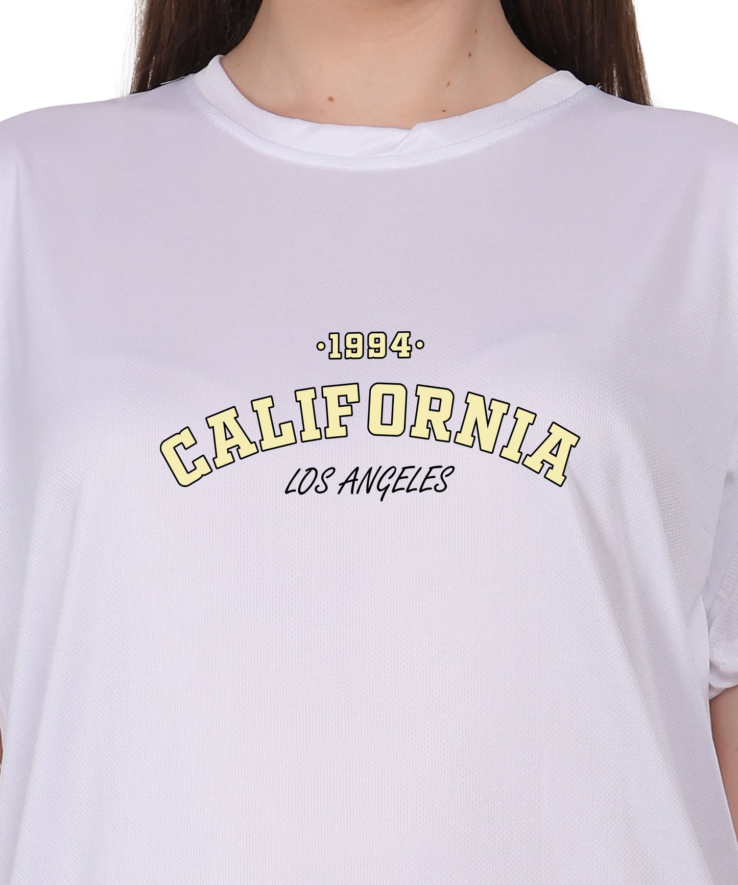 California Los Angeles 1984 Graphic Print T-Shirt, Cotton, Round Neck, Short Sleeve, Regular Fit