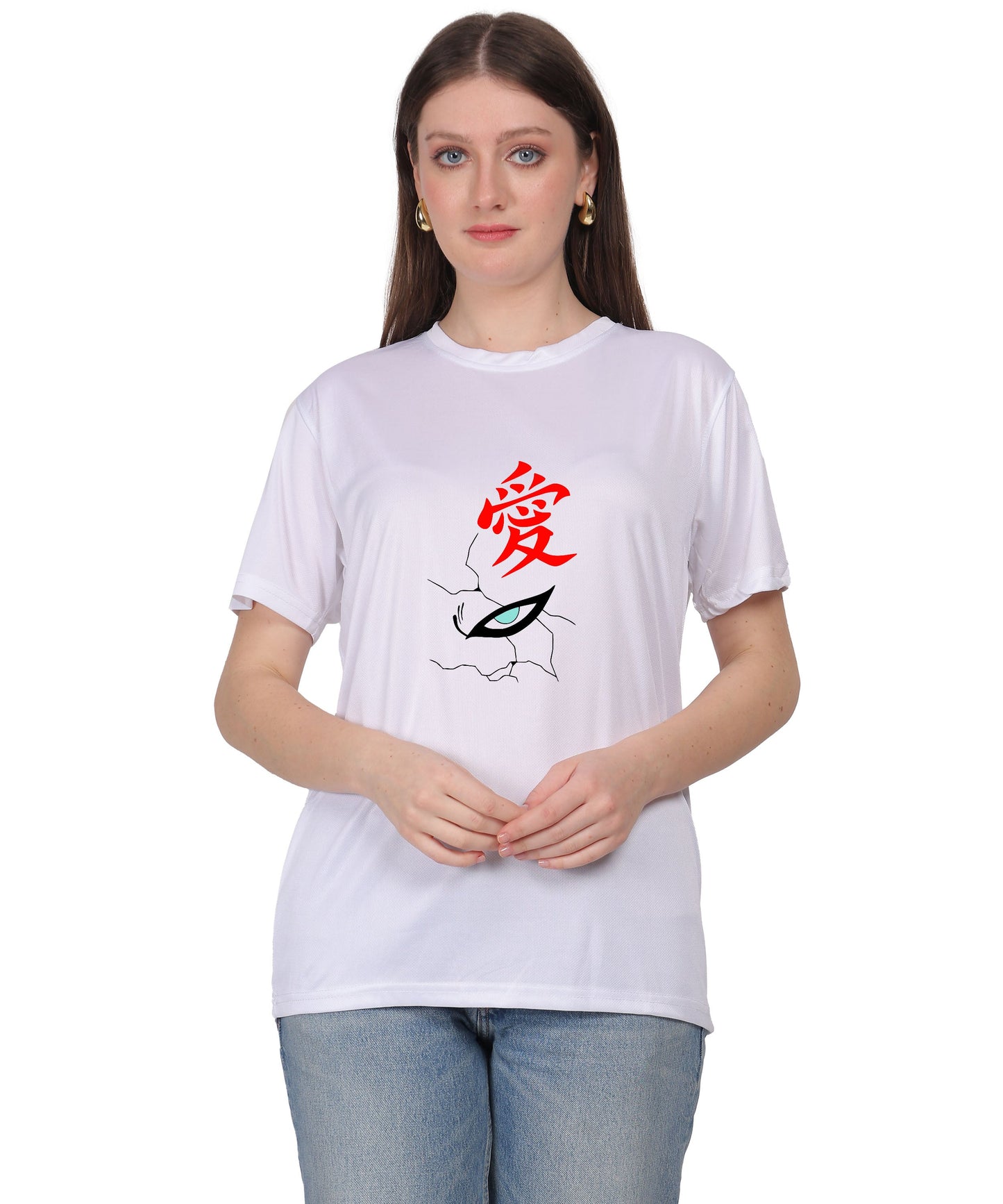 Generic Hooded Figure Graphic T-Shirt, Black Cotton, Short Sleeve, Regular Fit, Crew Neck