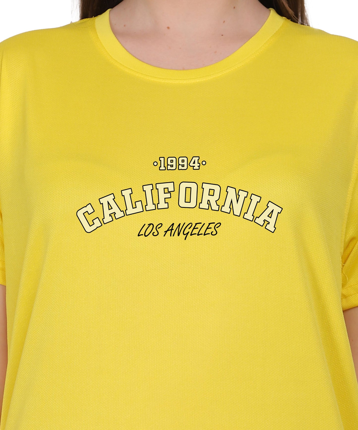 California Los Angeles 1984 Graphic Print T-Shirt, Cotton, Round Neck, Short Sleeve, Regular Fit