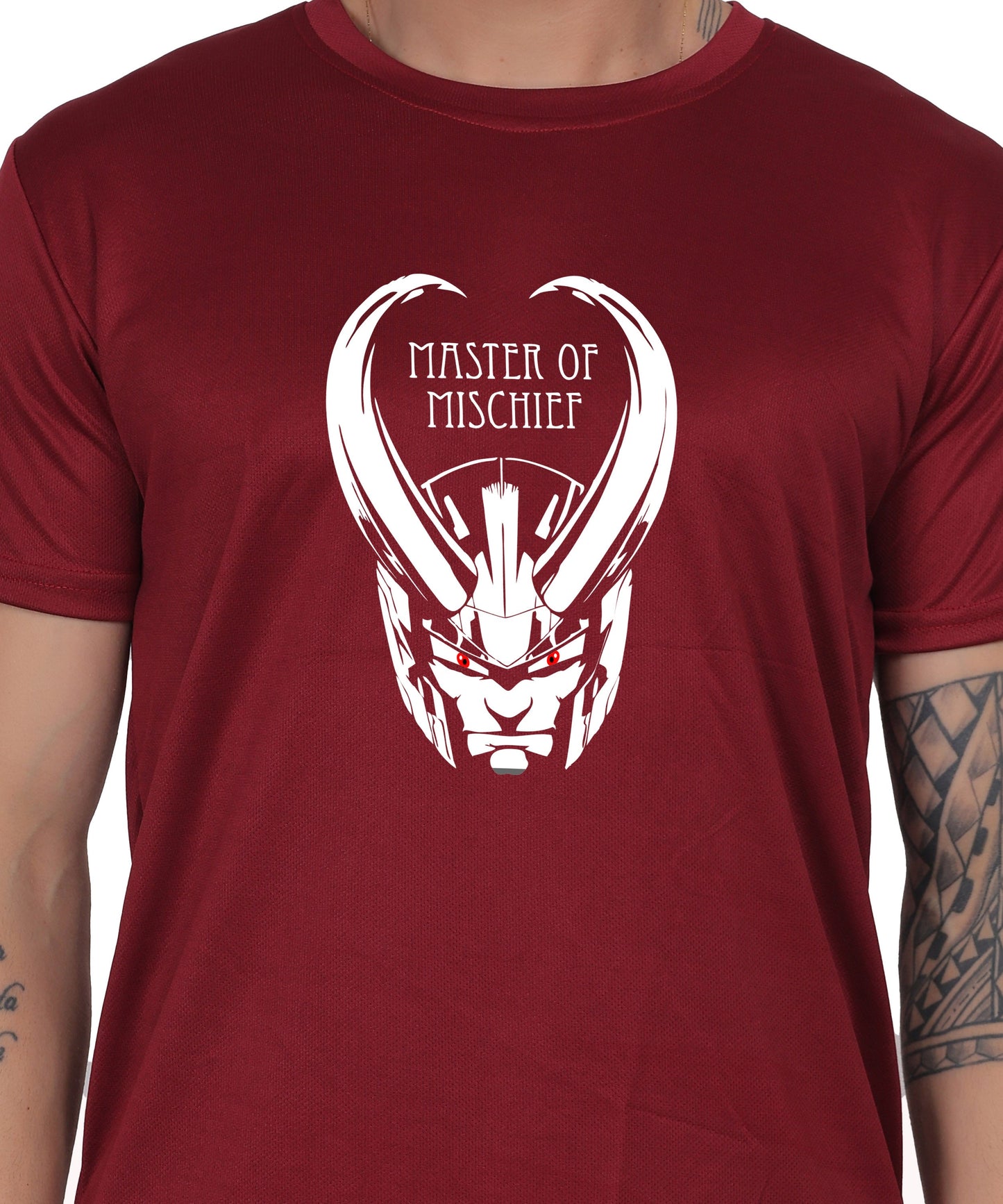 Generic Master of Mischief Graphic T-Shirt, Black Cotton, Short Sleeve, Regular Fit, Crew Neck