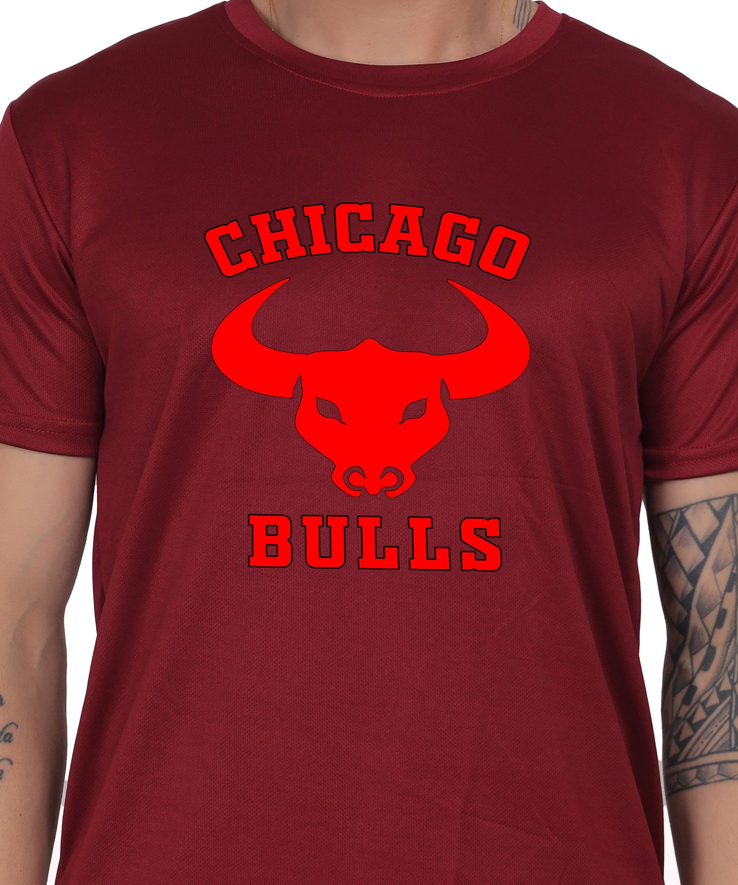 Chicago Bulls NBA Basketball Team Logo T-Shirt, Cotton, Short Sleeve, Regular Fit