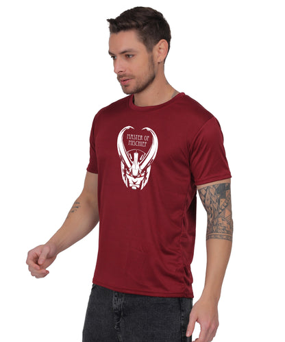 Generic Master of Mischief Graphic T-Shirt, Black Cotton, Short Sleeve, Regular Fit, Crew Neck