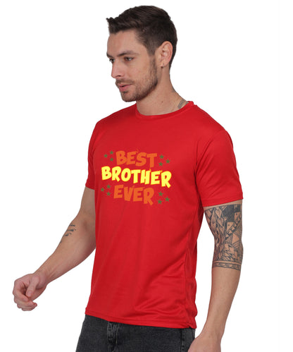 Best Brother Ever Graphic T-Shirt, Black Cotton, Crew Neck