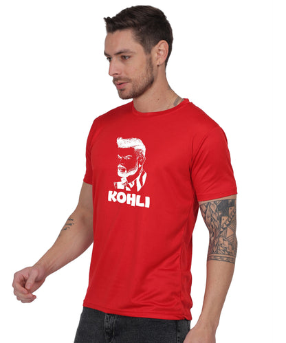 Generic Men's Graphic Print Cotton T-Shirt, Black, Short Sleeve, Crew Neck, Regular Fit