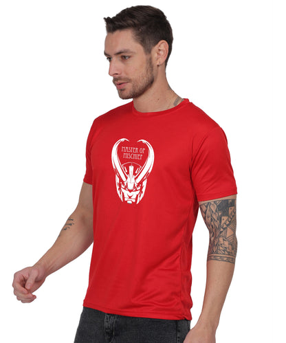 Generic Master of Mischief Graphic T-Shirt, Black Cotton, Short Sleeve, Regular Fit, Crew Neck