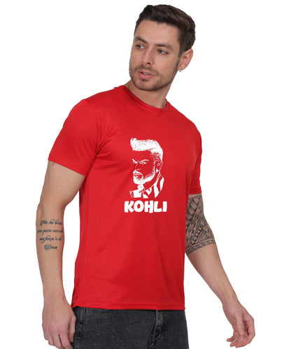 Generic Men's Graphic Print Cotton T-Shirt, Black, Short Sleeve, Crew Neck, Regular Fit