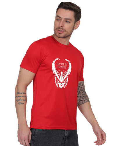 Generic Master of Mischief Graphic T-Shirt, Black Cotton, Short Sleeve, Regular Fit, Crew Neck