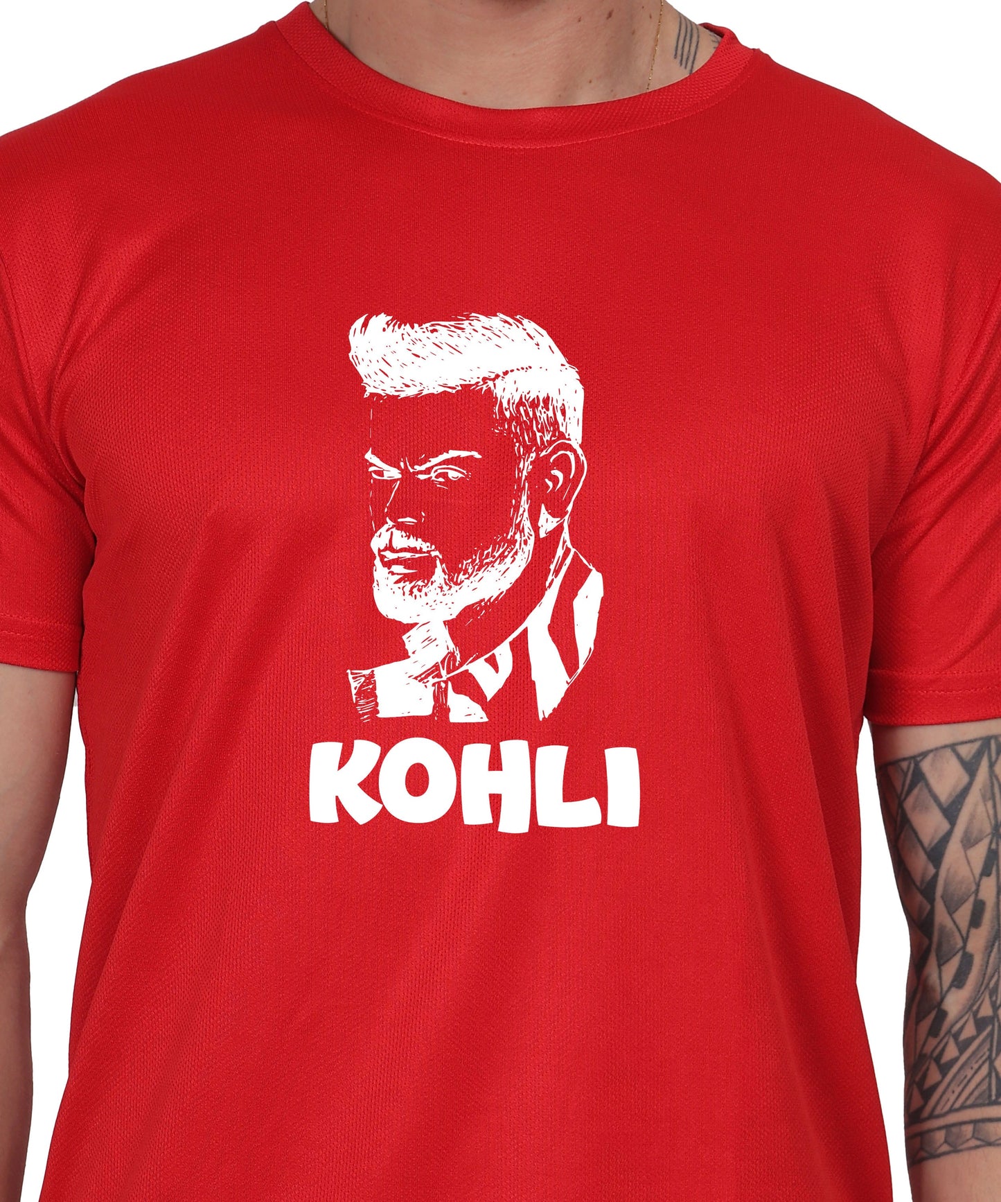 Generic Men's Graphic Print Cotton T-Shirt, Black, Short Sleeve, Crew Neck, Regular Fit