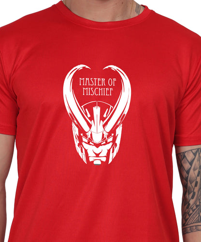 Generic Master of Mischief Graphic T-Shirt, Black Cotton, Short Sleeve, Regular Fit, Crew Neck