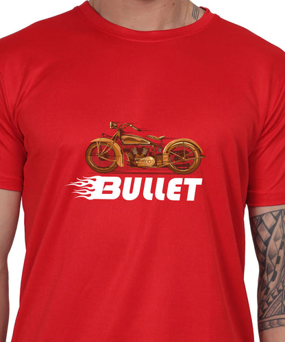 Religious Graphic T-Shirt, Cotton Blend, Short Sleeve Crew Neck, Bullet Design