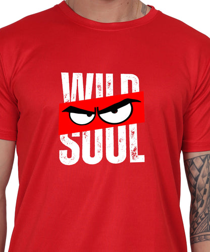 Graphic Print T-Shirt, Cotton, Angry Eyes Design