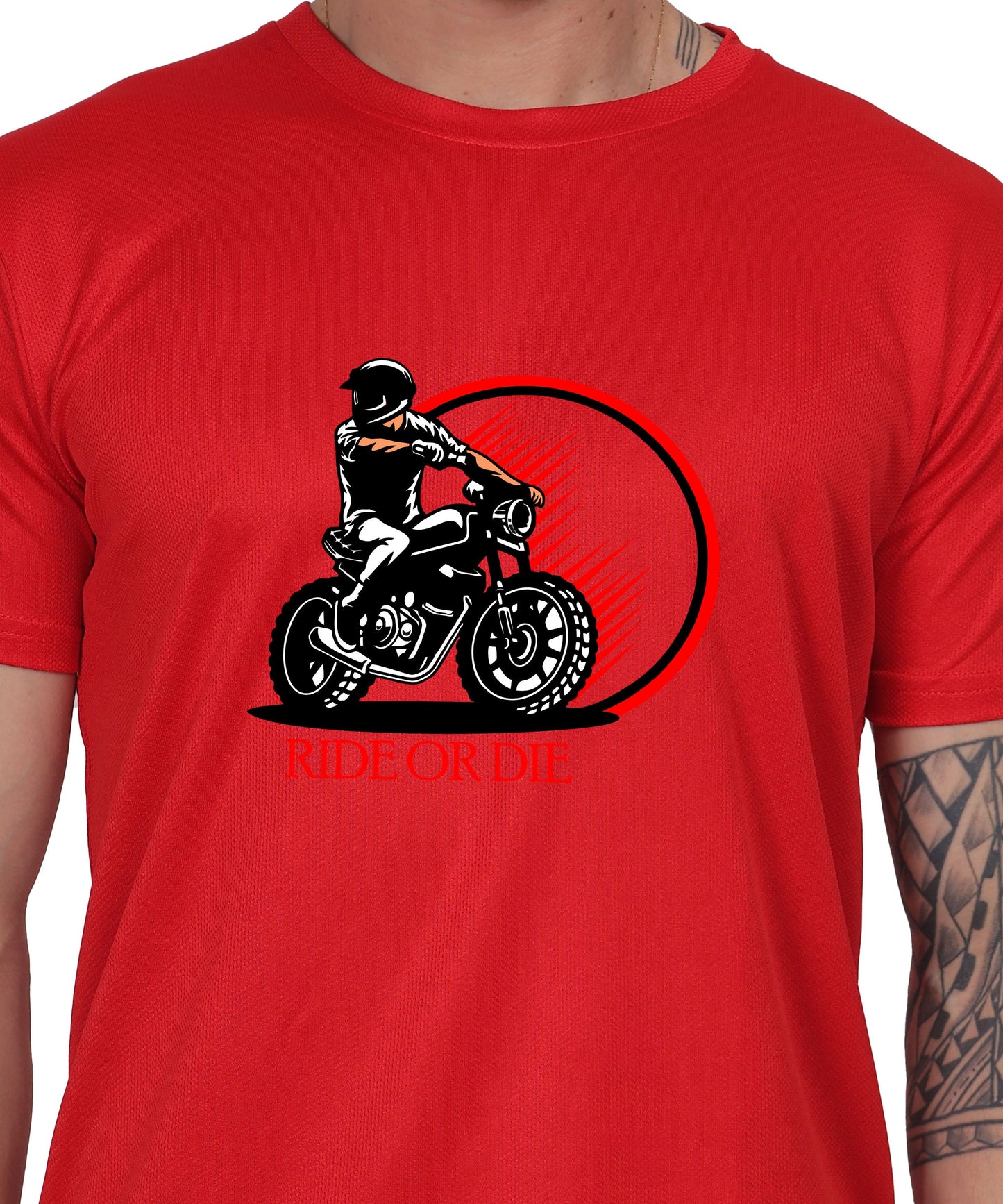 Ride or Die Motorcycle Graphic T-Shirt, Cotton, Short Sleeve, Regular Fit