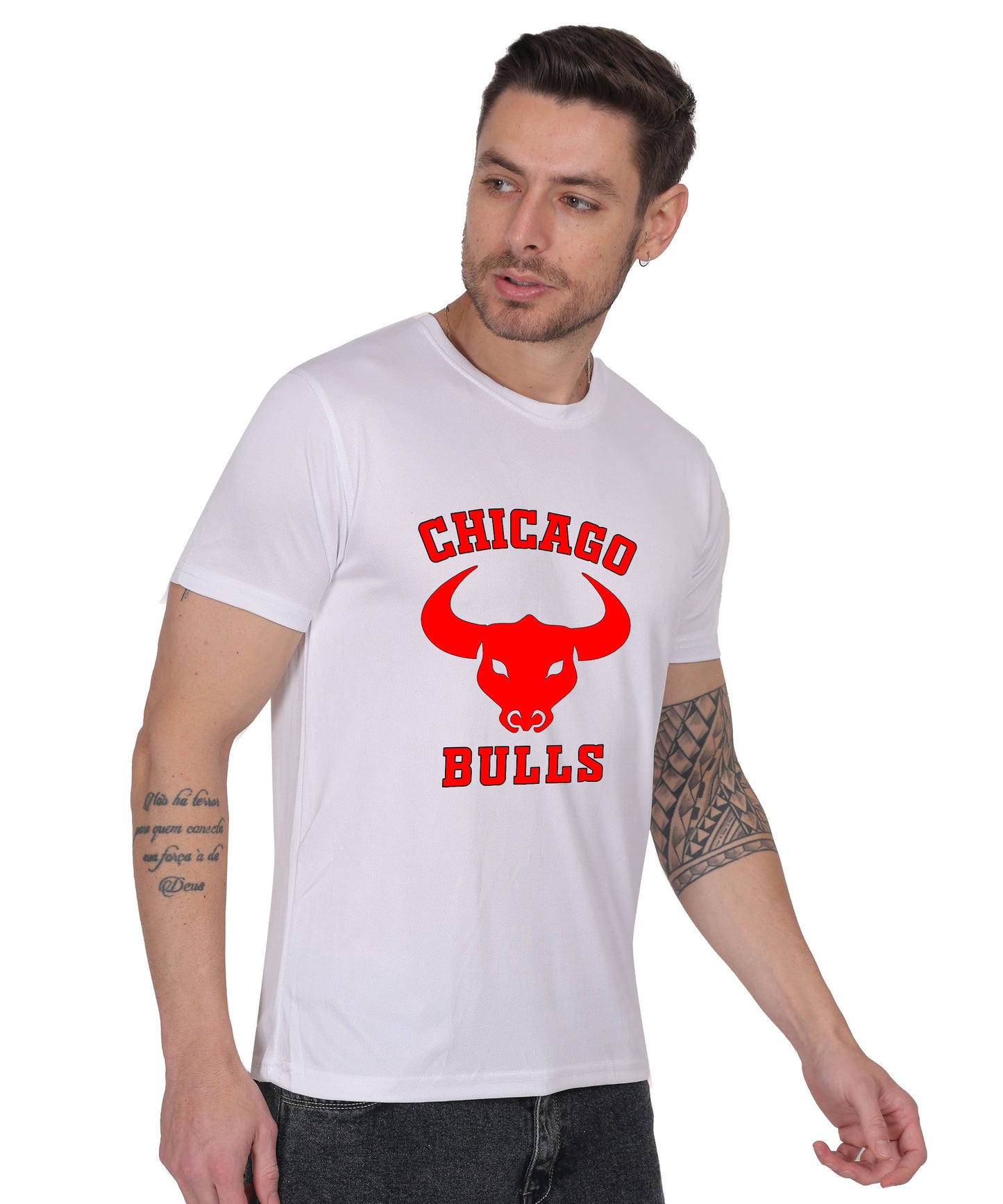 Chicago Bulls NBA Basketball Team Logo T-Shirt, Cotton, Short Sleeve, Regular Fit