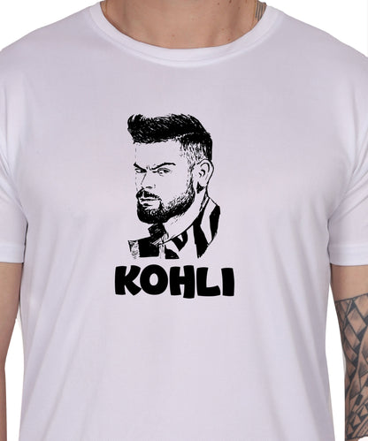 Generic Men's Graphic Print Cotton T-Shirt, Black, Short Sleeve, Crew Neck, Regular Fit