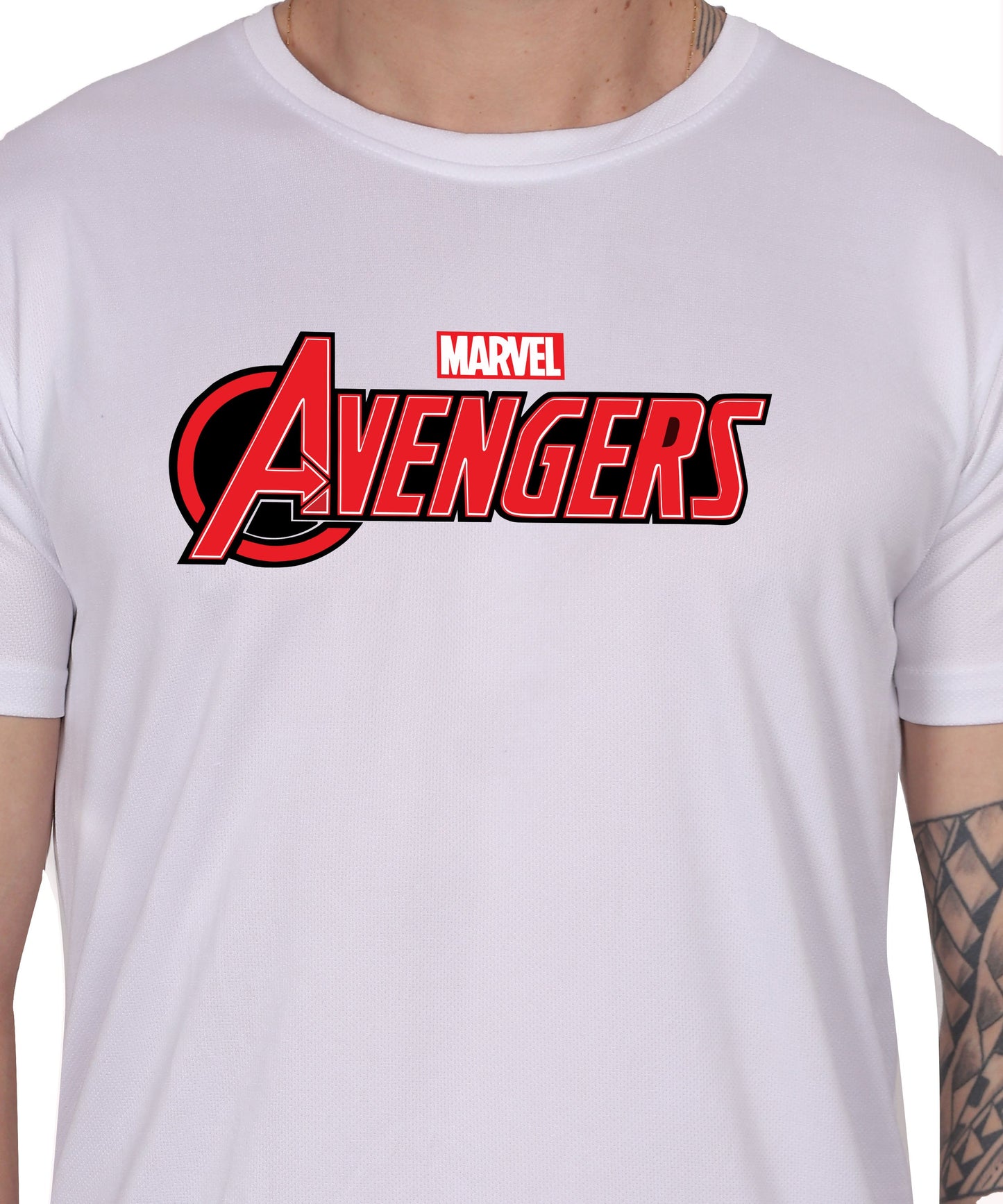 Avengers Graphic Print Cotton T-Shirt, Black, Round Neck, Short Sleeve, Casual Wear