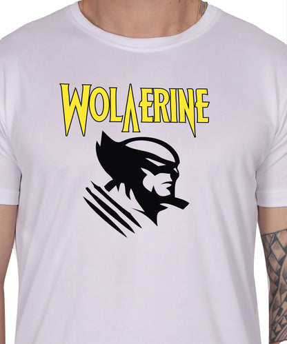Wolverine Graphic Print Cotton T-Shirt, Casual Wear