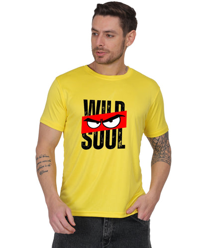 Graphic Print T-Shirt, Cotton, Angry Eyes Design