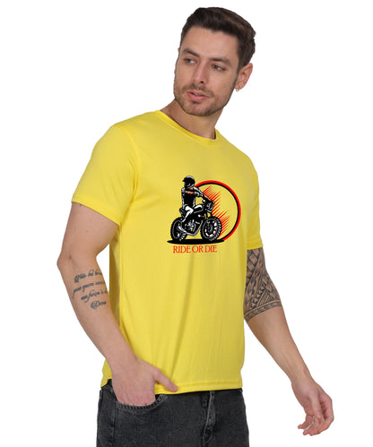 Ride or Die Motorcycle Graphic T-Shirt, Cotton, Short Sleeve, Regular Fit