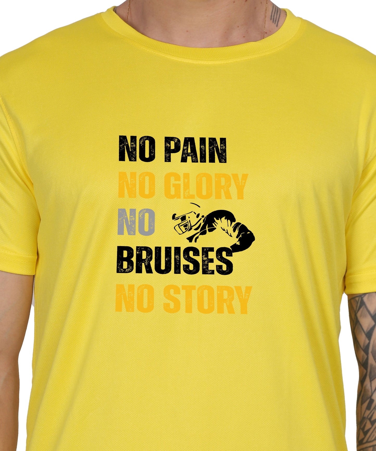 No Pain No Glory Soccer T-Shirt, Red, Short Sleeve Graphic Design, Athletic Casual Wear