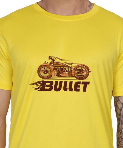 Religious Graphic T-Shirt, Cotton Blend, Short Sleeve Crew Neck, Bullet Design