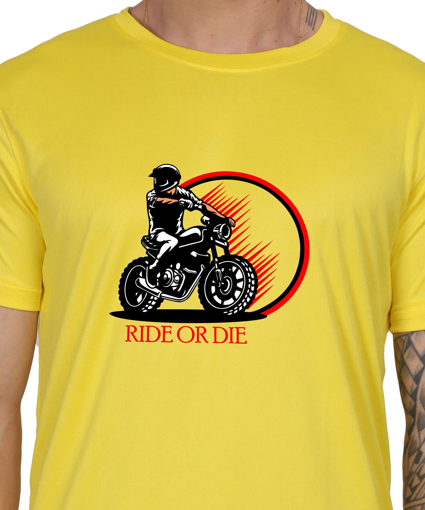 Ride or Die Motorcycle Graphic T-Shirt, Cotton, Short Sleeve, Regular Fit
